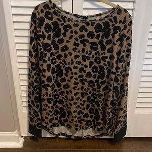 Pink Clover Animal Print Top